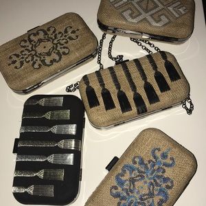 Crossbody Clutch bag handmade on a loom.